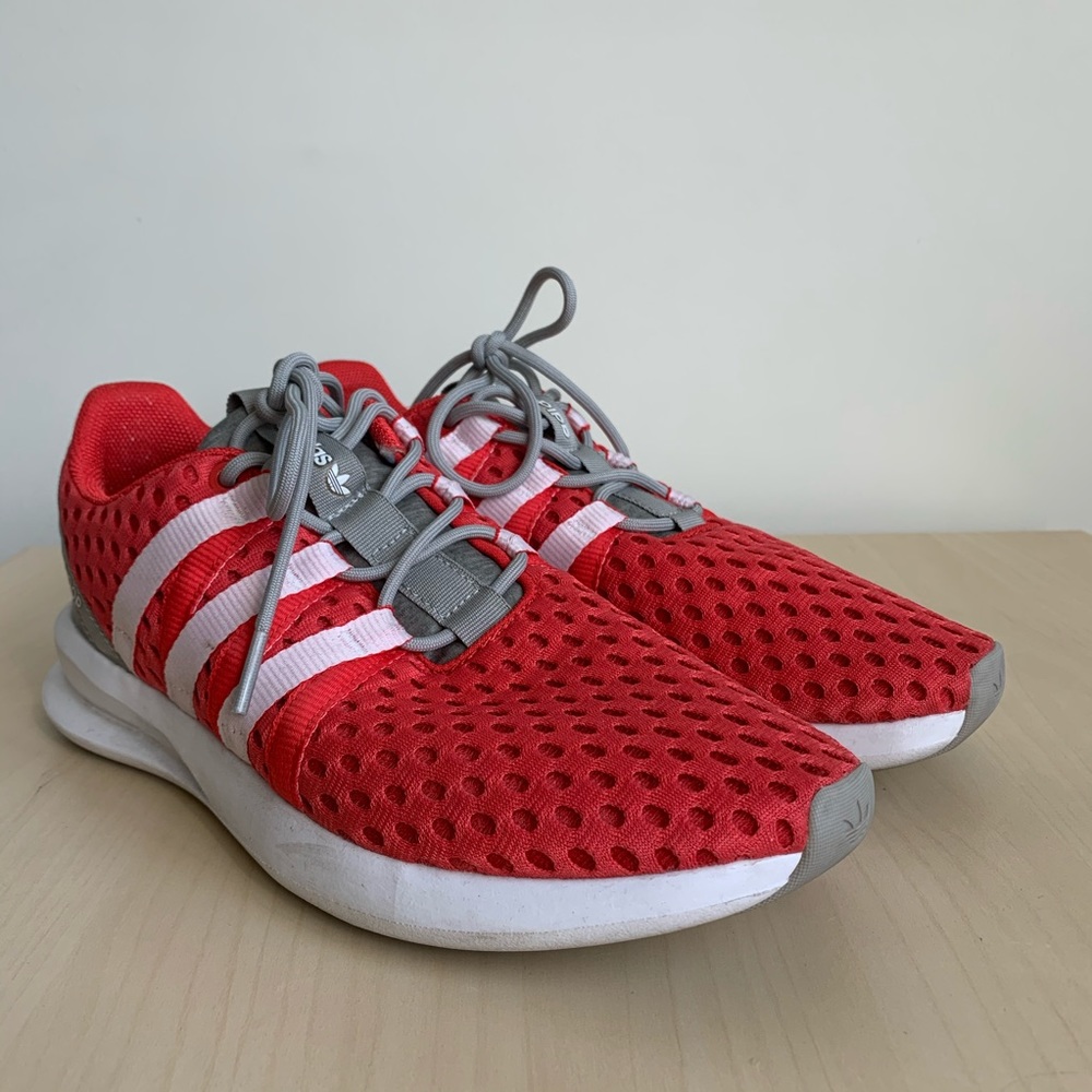 Adidas Originals SL Loop Racer Shoes, Red/Gray